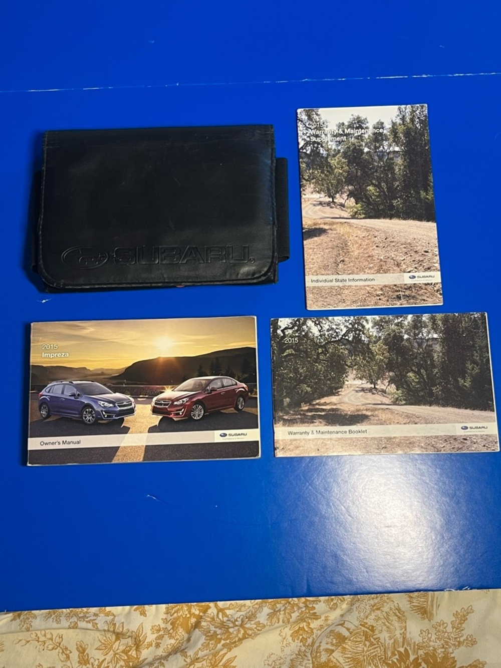 2015 Subaru Impreza Owner’s Manual Set w/ Case Warranty Booklets OEM Original